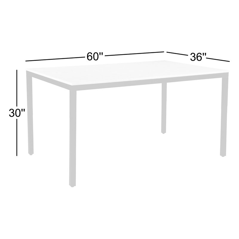 PARSON MARBLE DINING TABLE SMALL BLACK BASE