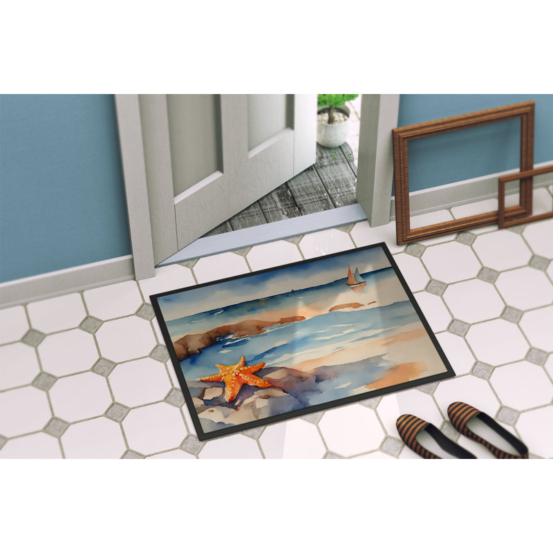 Quatina Non-Slip Doormat, 18" W x 27" L