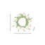 Anneau de bougie 11 "Pu Tulip-1716386438