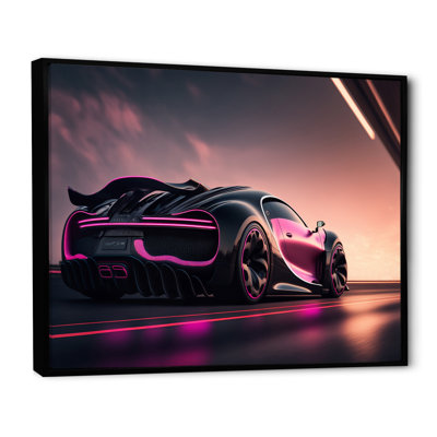 " Visionary Bugatti Design In Black And Magenta I "