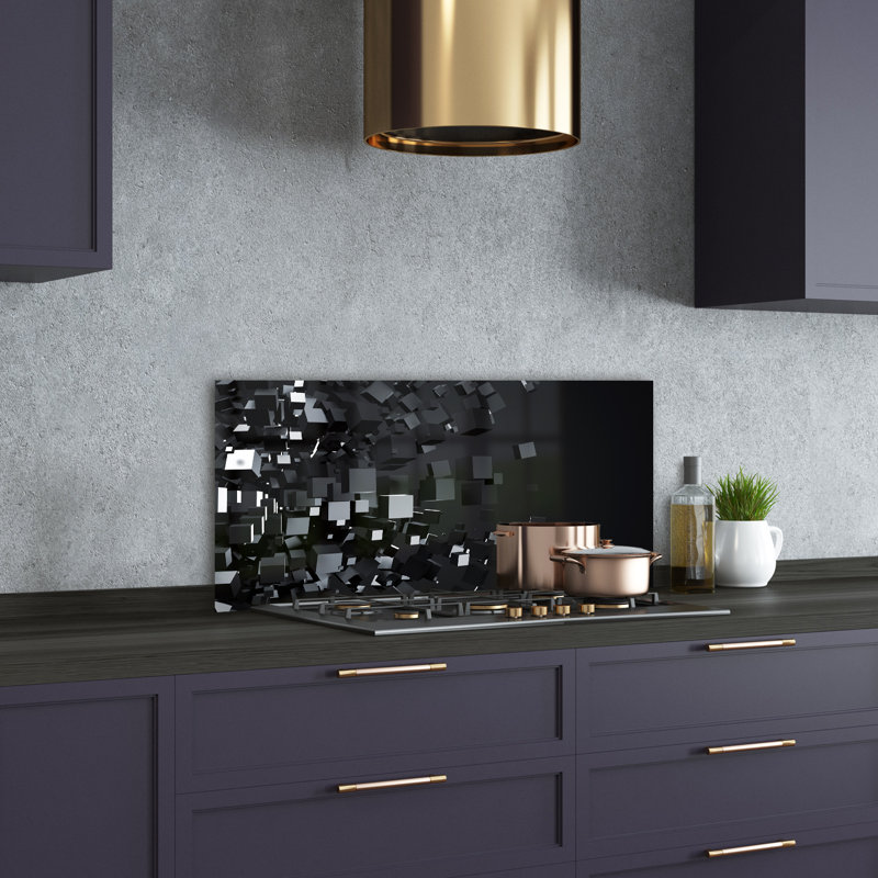 Betros 50cm W x 100cm L Glass Peel and Stick Panel