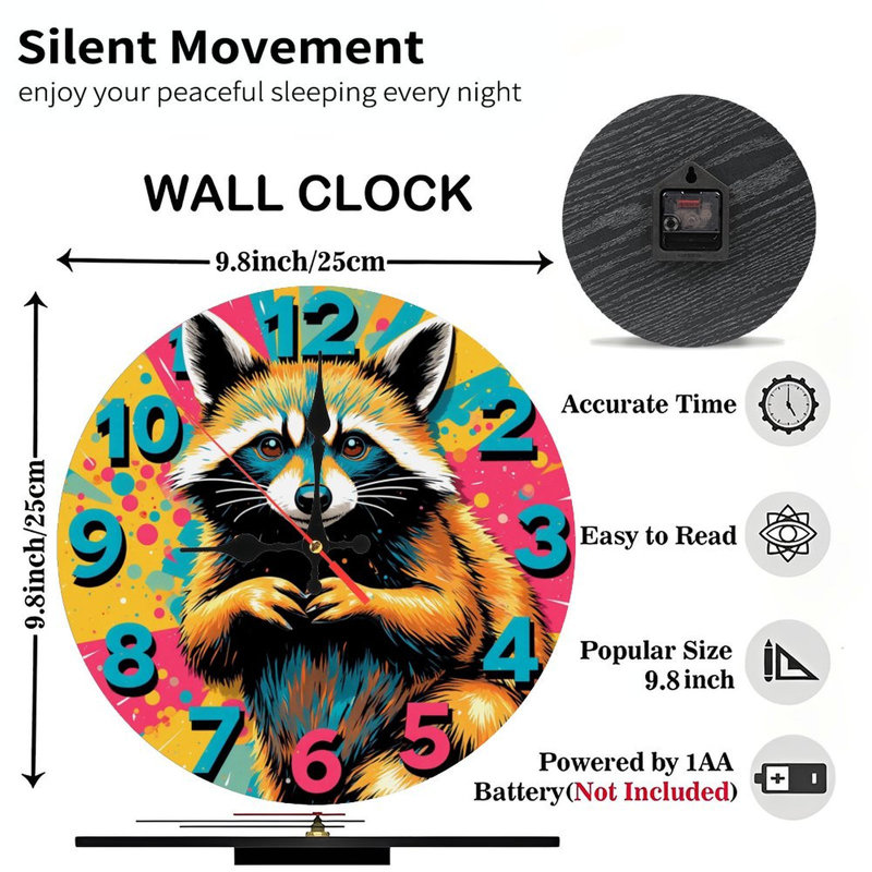 Horloge raton laveur