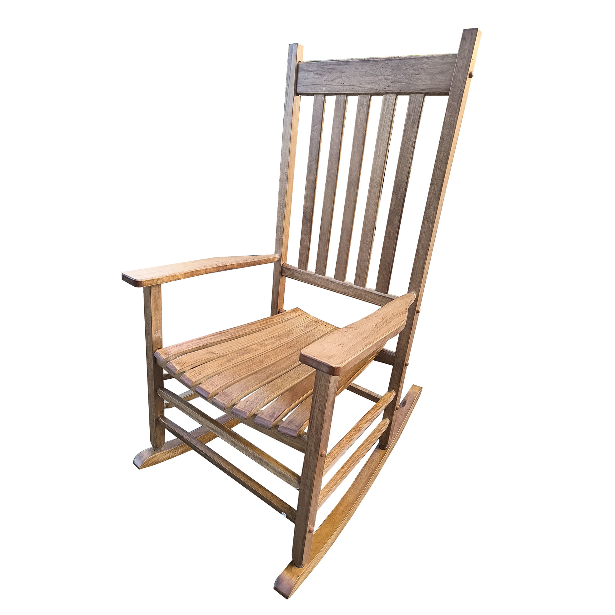 George Oliver Brown Rocking Chair For Balcony And Porch Adults - Solid ...