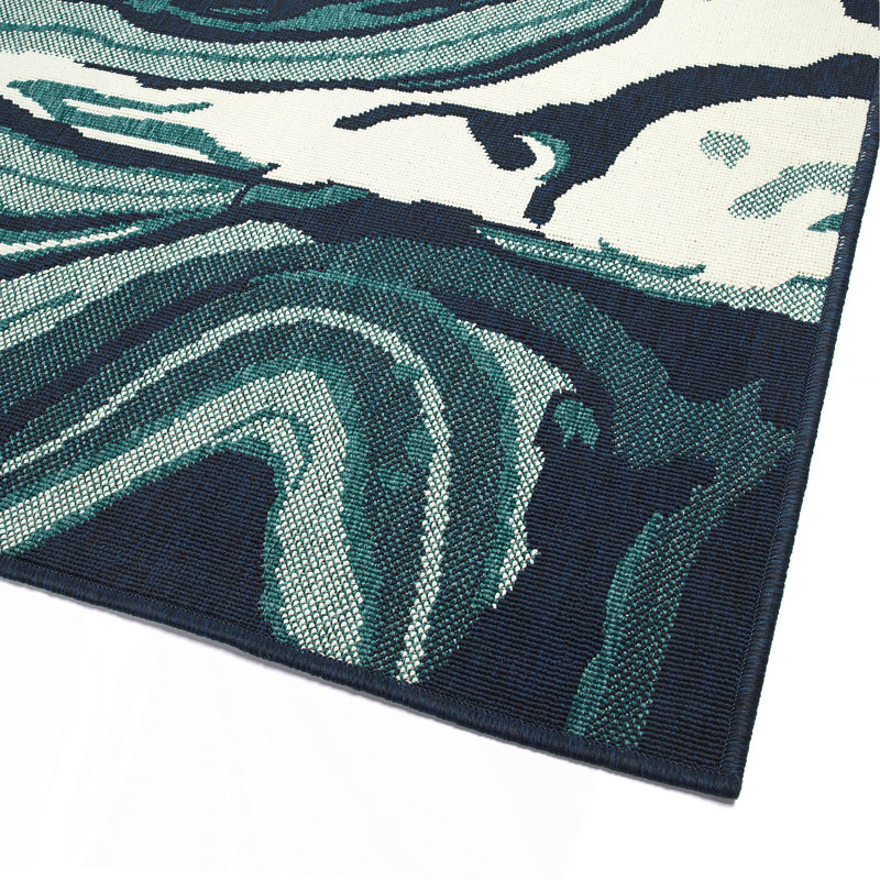 Tapis moderne, abstrait et texturé, Rectangle 1 pi 11 po x 3 pi 7 po