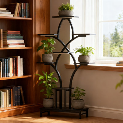 8-Tier Indoor Plant Stand With 4 Full-Spectrum Grow Lights, 63-Inch Tall Corner Plant Shelf With Timer & Adjustable Brightness For Home And Patio