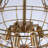 Modern 6 - Light  Dimmable Cluster Bubble Chandelier, Ribbed Clear Glass Globe Pendant Light for Dining Room, Foyer & Living Room