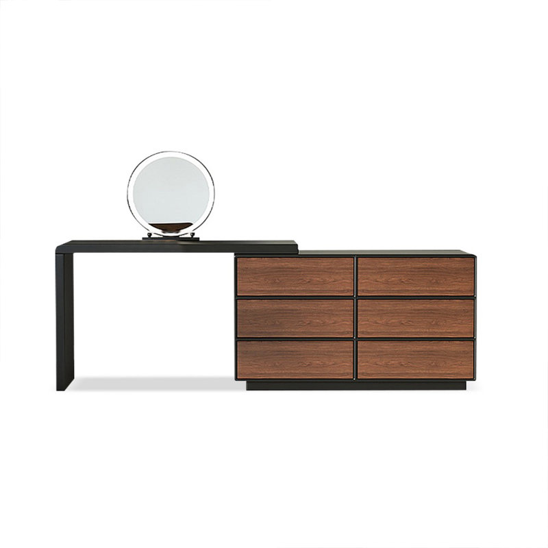 Makeup Vanity with Light mirror,6 drawers