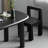 Black Free Form Solid Wood desk-1167167590