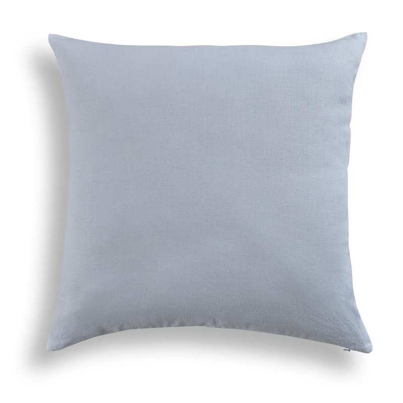Montauk - 100% Pure Linen Pillow Cover, Dusty Blue