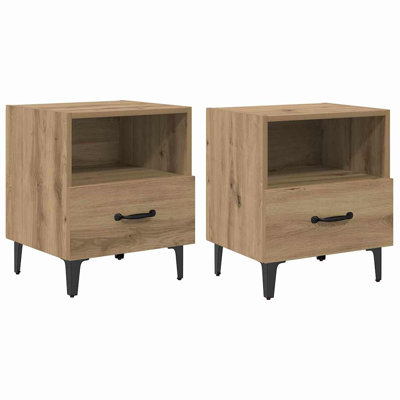 40cm W Manufactured Wood Bedside Table