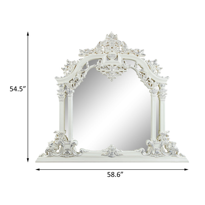 Accent Mirror in Antique White