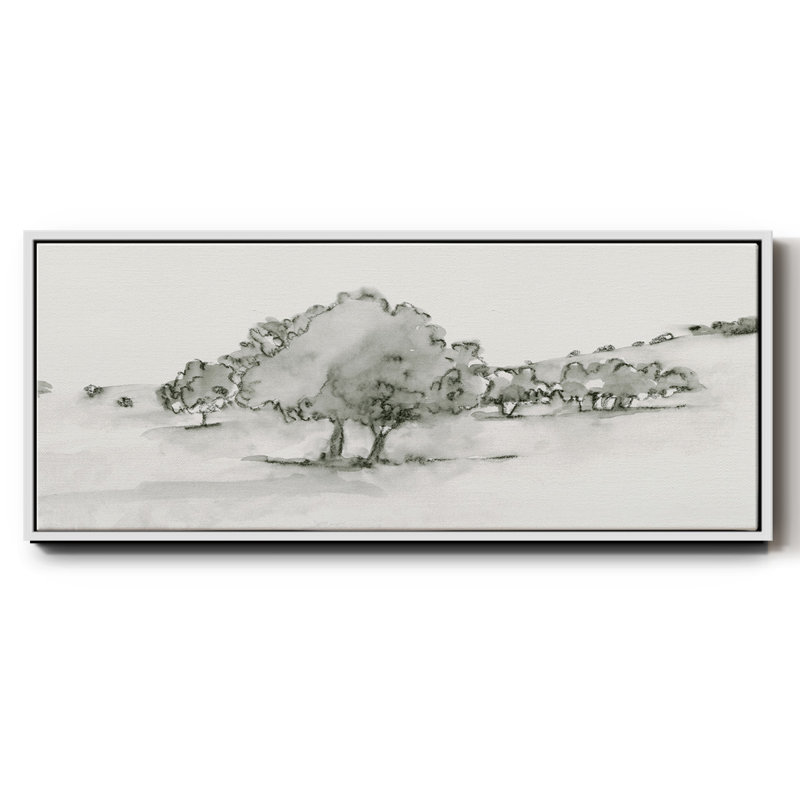 Scénario Scribble II encadré sur toile, H 12 po x l 30 po x P 1,5 po, Blanc