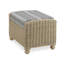 70cm Wide Striped Footstool Ottoman