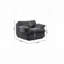 Fauteuil d'appoint pivotant à compression complète-257713564