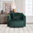 Upholstered  Swivel Barrel Armchair With Ottoman-48643584