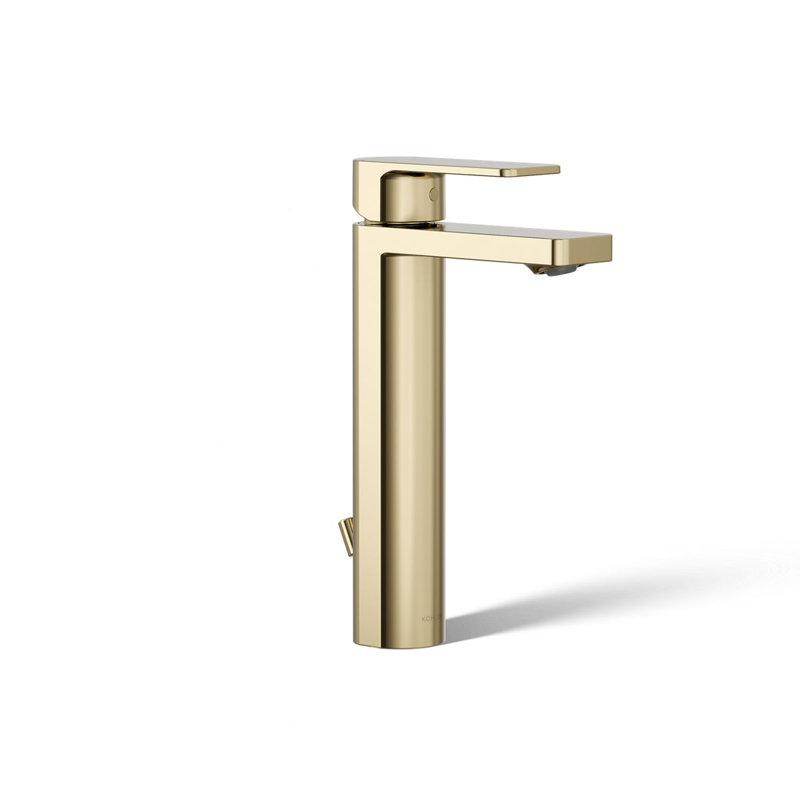 Parallel™ Tall Single-Handle Bathroom Sink Faucet, Single-Hole Faucet with Pop-Up Drain, 1.2 GPM, Polished Chrome, 1