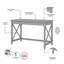 Ensemble de bureau et de chaise réversible Ovia-1503042097