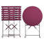 Bela 2 - Person Patio Dining Set Round Table with Cushions Included-1069390046