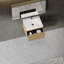Modern 24'' Floating Bathroom Vanity with Stone Resin Basin, Wall-Mounted Design-175666017-175666047