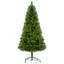 Arbre de Noël artificiel d'intérieur 7 pi, branches en PVC vertes non éclairées avec 775 pointes et support en métal stable