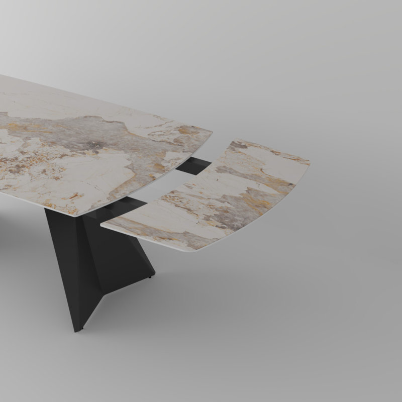 Table de salle à manger Joceline, Pandora brillant