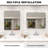 Vista 60 in. W x 36 in. H Rectangular Framed Wall Bathroom Vanity Mirror in Gun Gray-2089628592-2089628595