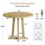 Table de salle à manger à design ajustable, combinant une construction en bois massif à une table de salle à manger pour 2 à 4 personnes.