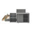 Lit plateforme simple en bois avec bureau et tablette de rangement-1761146412