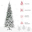 Arbre de Noël artificiel pin enneigé 9 pi avec branches réalistes et 1159 pointes
