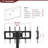 Multi-Function Adjustable TV Stand With Swivel Bracket And 3-Tier Shelves, Perfect For Modern Entertainment Spaces.-1644120309
