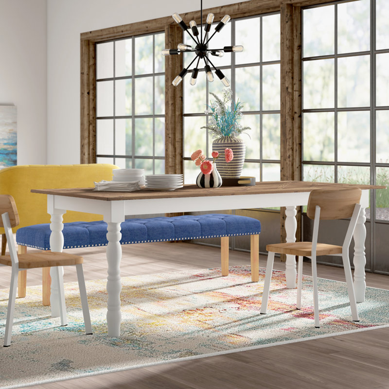 Colonial Solid Wood Base Dining Table