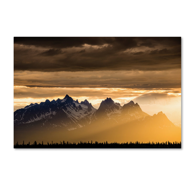 Leeth «Denali National Park, Alaska», reproduction de photo sur toile tendue, H 12 po x l 19 po x P 2 po