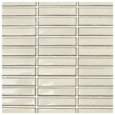 Carreau de mosaïque en céramique 2 po x 0,4 po pour mur et plancher