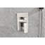 Douche avec soupape d'équilibre - Douche à effet de pluie, soupape à main, support, boyau, tête de quincaillerie de fixation à finition nickel brossé,-127368468