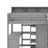 Twin Size Loft Bed With Shelves And Wardrobe-1571796815
