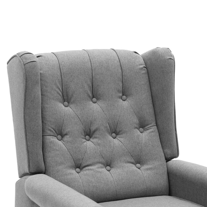 Fauteuils inclinables Riley (ensemble de 2), Polyester gris