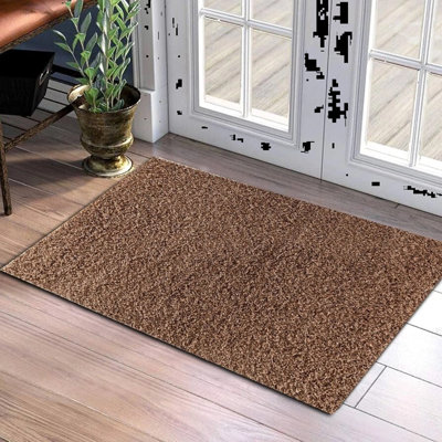 Solid Colour Shag Area Rug