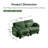 Channel Tufted Modular Sectional Sofa with Adjustable Backrest-1994189765