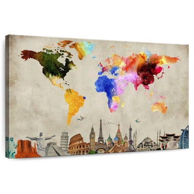 Aliaz Vibrant World Map I