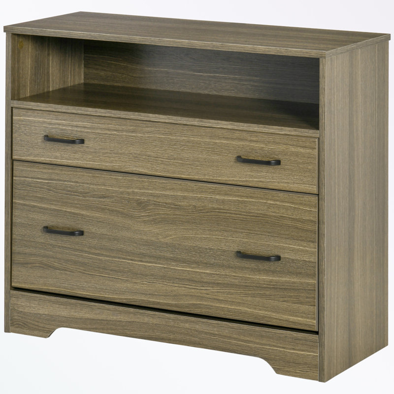 File Cabinet with Shelf and 2 Drawers