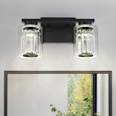 Modern Crystal Bathroom Vanity Light Fixture With Adjustable LED Color Temperature, Energy-Efficient Wall Light For Bathroom And Beyond