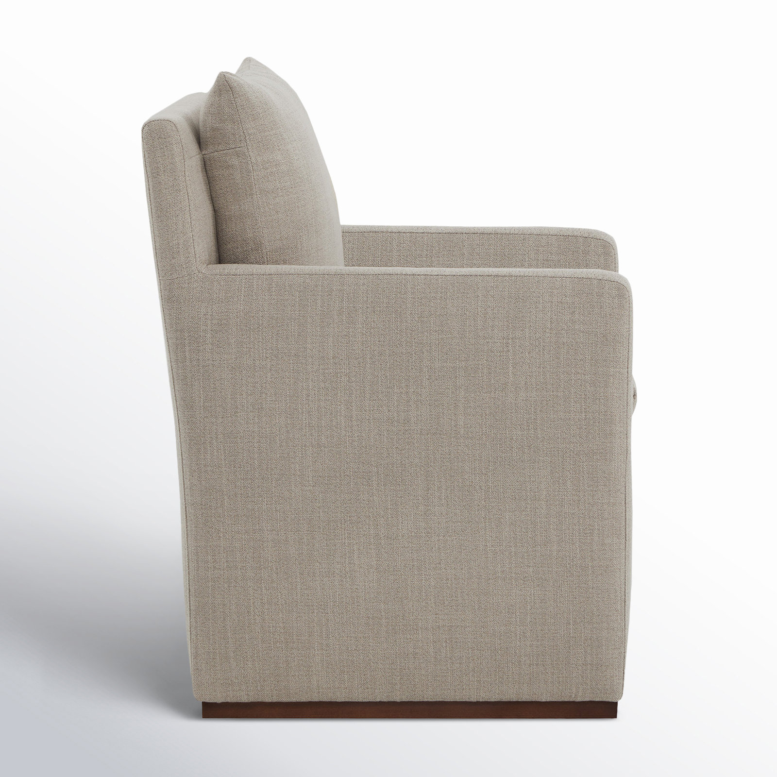 Bobbi Upholstered Arm Chair, Effie Flax Performance Linen