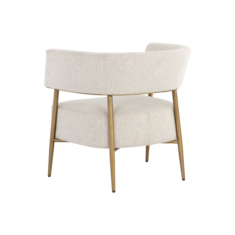 Lounge Chair, Brown Polyester