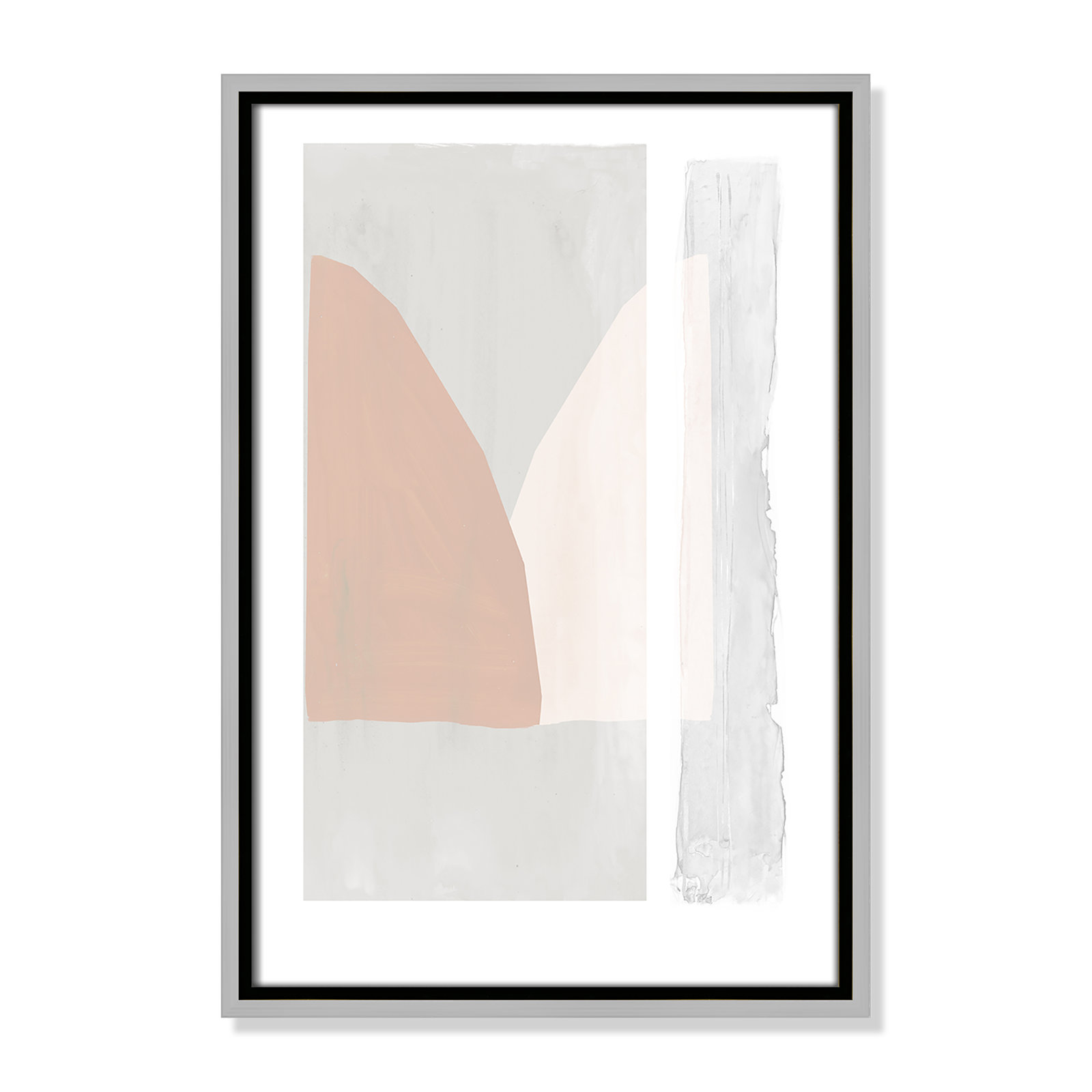 Soft and Light - Painting Print, Silver Framed Canvas, 19.5" H x 13.5" W x 2" D