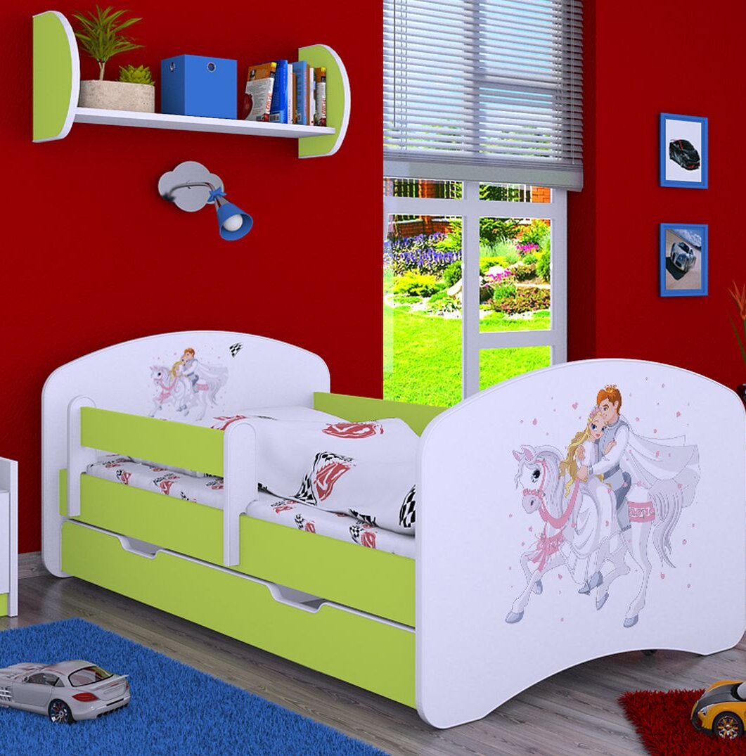 Kinderbett Auburndale mit Schublade, 80 x 160 cm