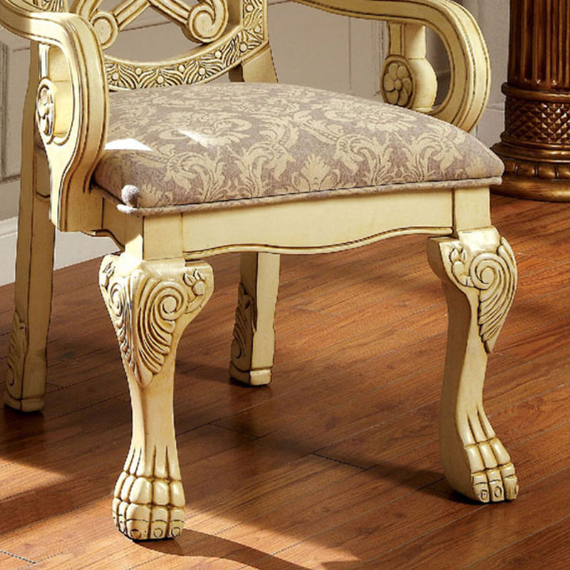 Chaise avec accoudoirs rembourrée Cardonaghy