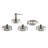 Mason Jar 5-Piece Bathroom Set with Toothbrush Holder, Soap Dispenser, Canister, & 2 Small Jars-171285981