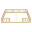 Double  Floor Bed with Fence-303145594