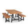 Mcgahan 6 - Person Acacia Wood Patio Dining Set with Rectangular Table