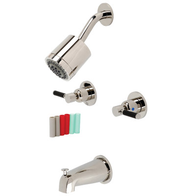 Kingston Brass Kaiser Double-Handle Tub and Shower Faucet